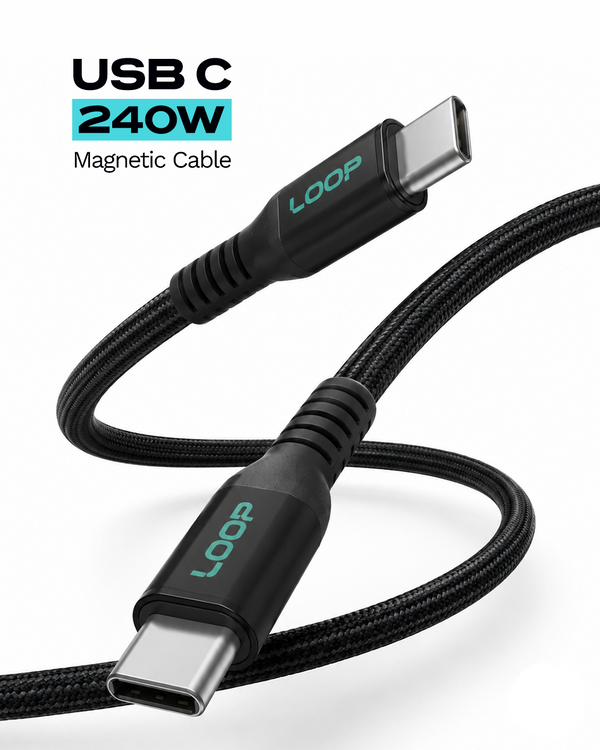 LOOP 240W Magnetic USB C Cable 2M