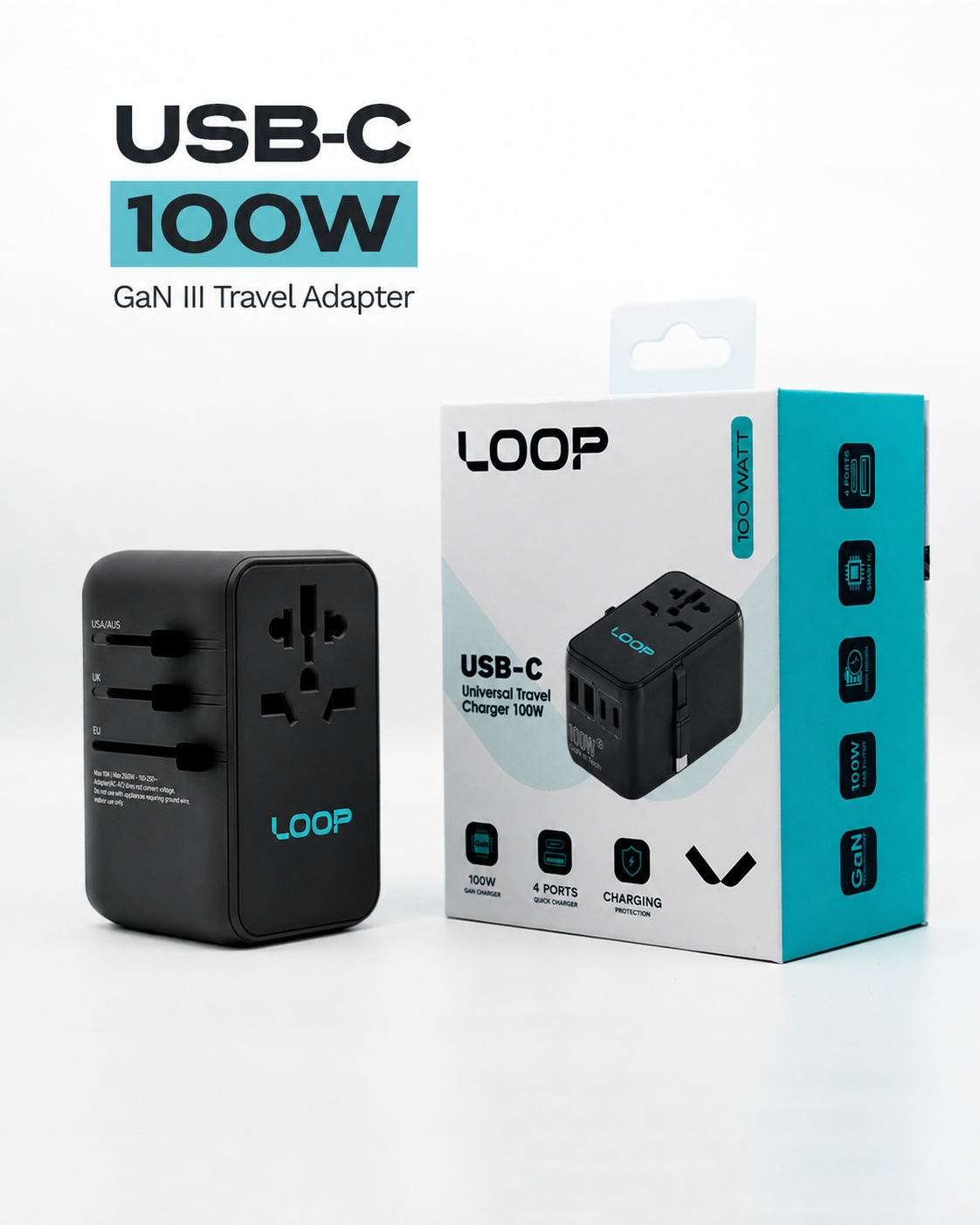 LOOP 100W Travel GaN Charger