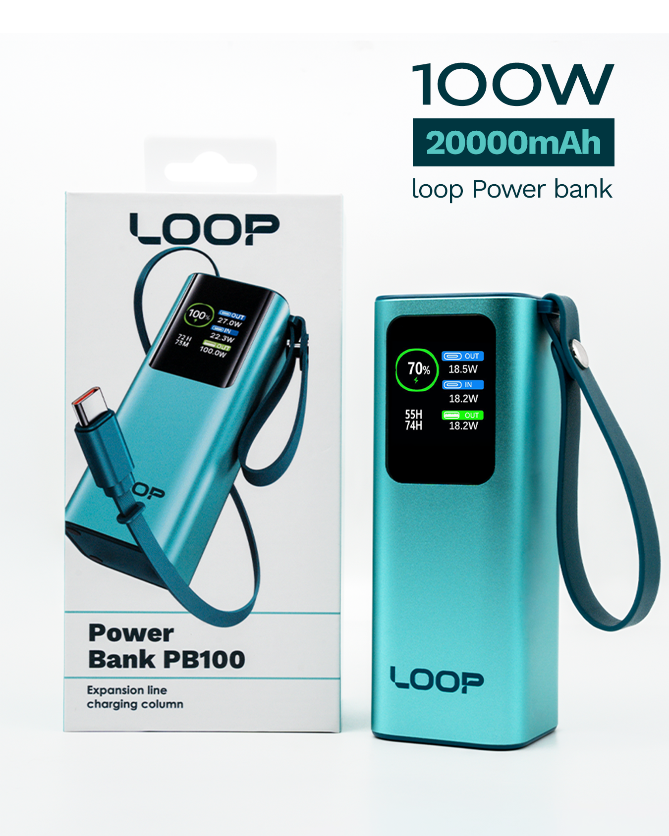 LOOP 100W Power Bank 20000mAh